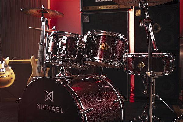 Bateria Acústica Michael Legacy (Bumbos 22 ou 20 ou 18)